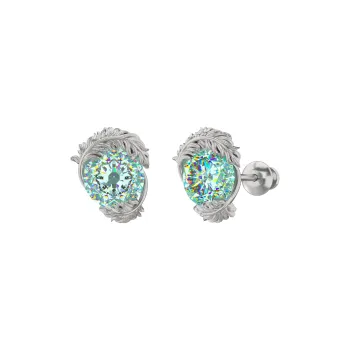 ICEGANG S925 Silver Stud Earrings Unisex