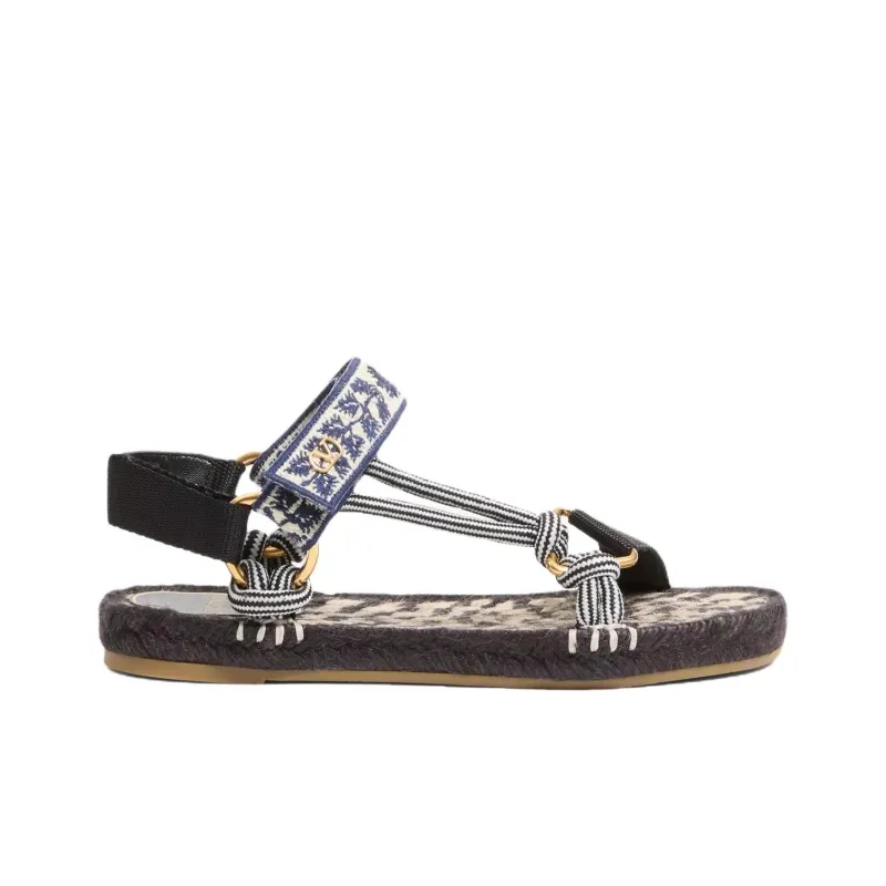 Valentino Beach Sandals Women's Black-1