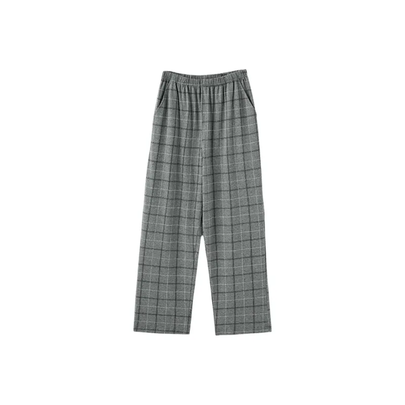 FARO Pajama Pants Men's Gray Plaid-0