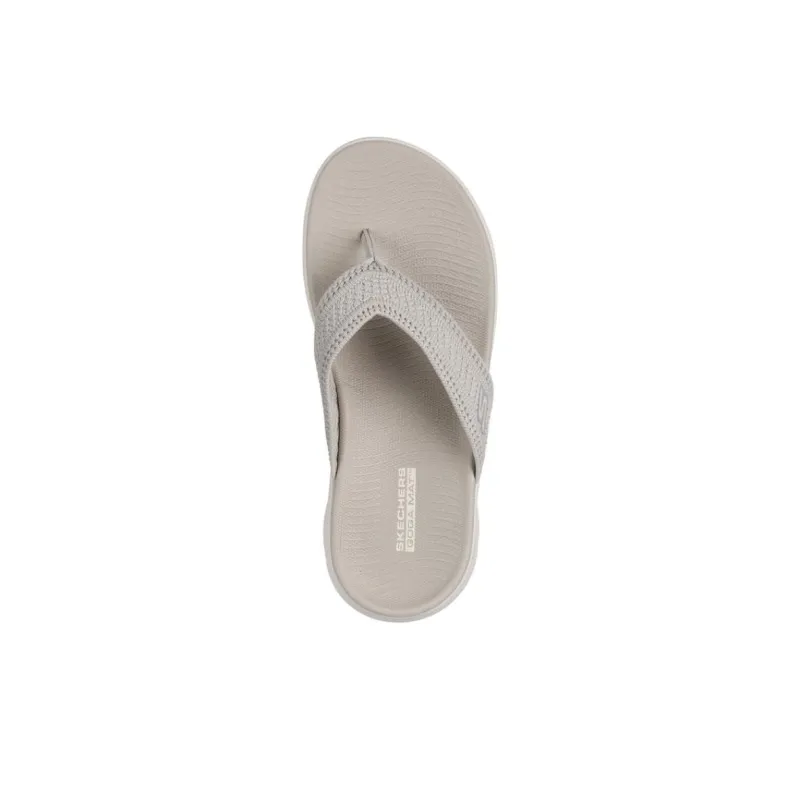 Skechers GOWALK Flip Flops Women's Gray-3