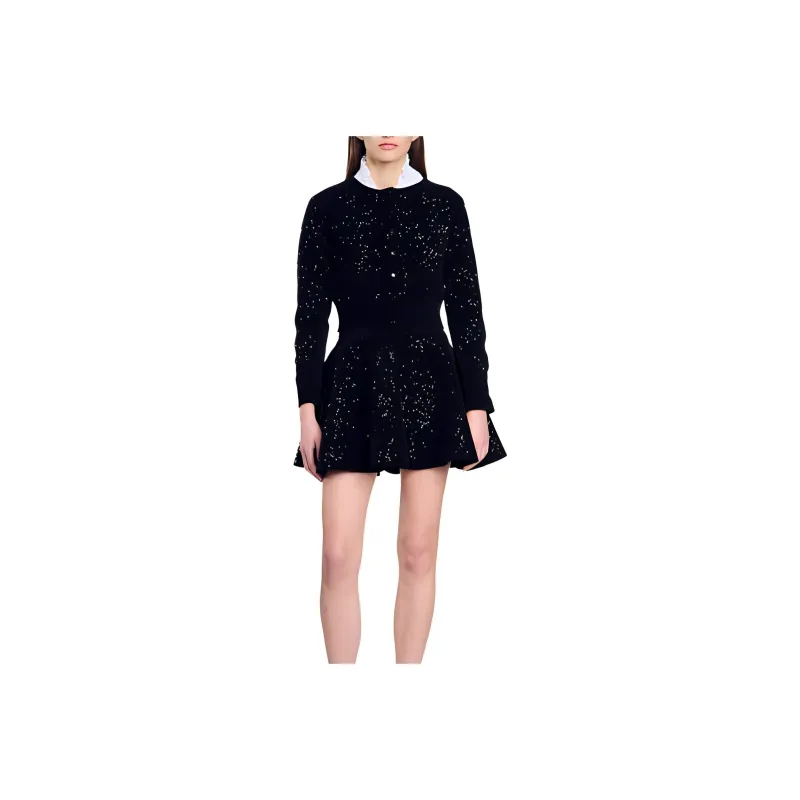 Sandro Sequinned Cardigan-0