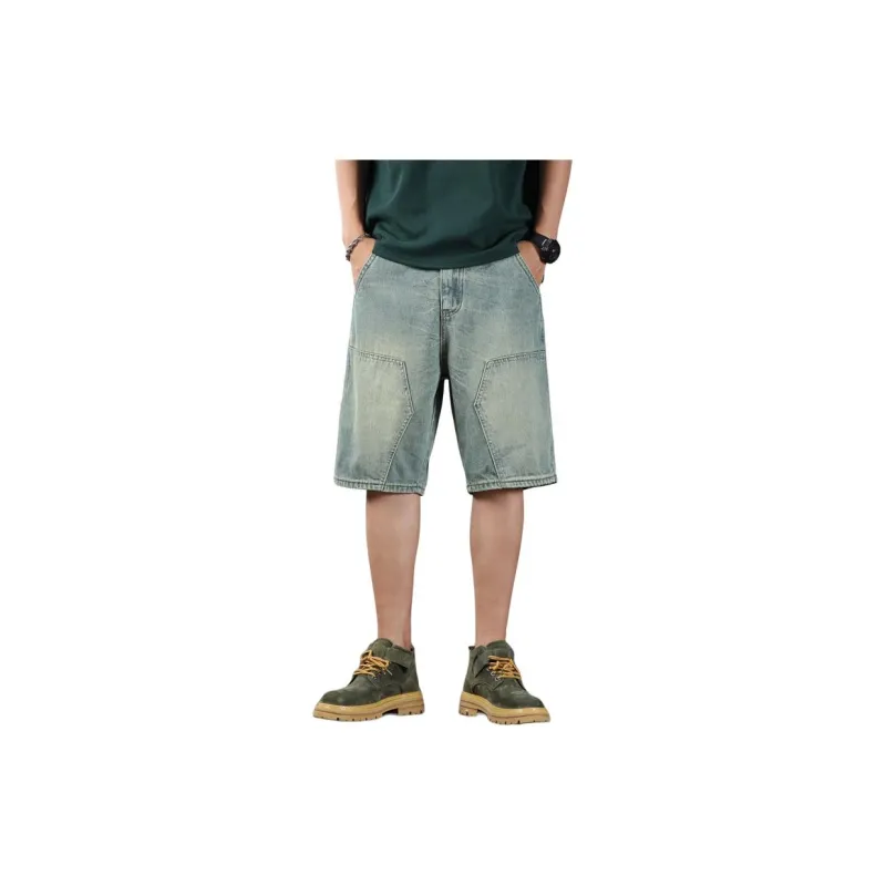 ROBINHOOD Denim Shorts Unisex Ancient Teal-0