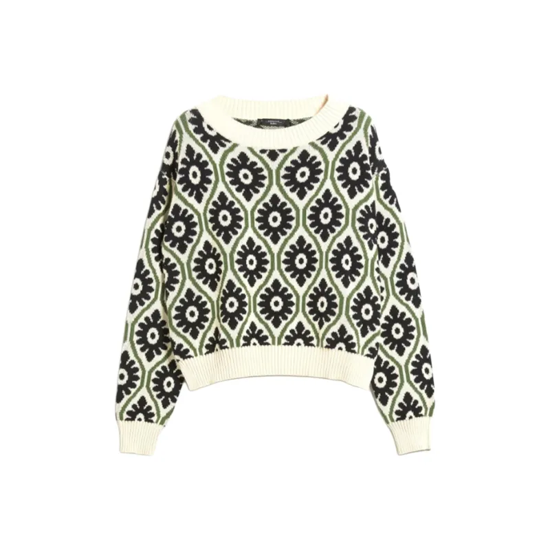 WEEKEND MaxMara Tavola Collection FW23 Knitwear Women's Green-0