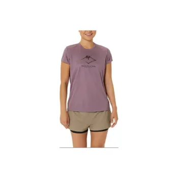 Asics FUJITRAILSHORT SLEEVE TOP T Shirt Women's Dark Fuchsia