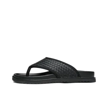 HD Rubber Sole Abrasion Resistant Slip Resistant Quick Dry Flip Flops Men's Black