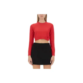 Patou Logo embroidered Cropped Jumper