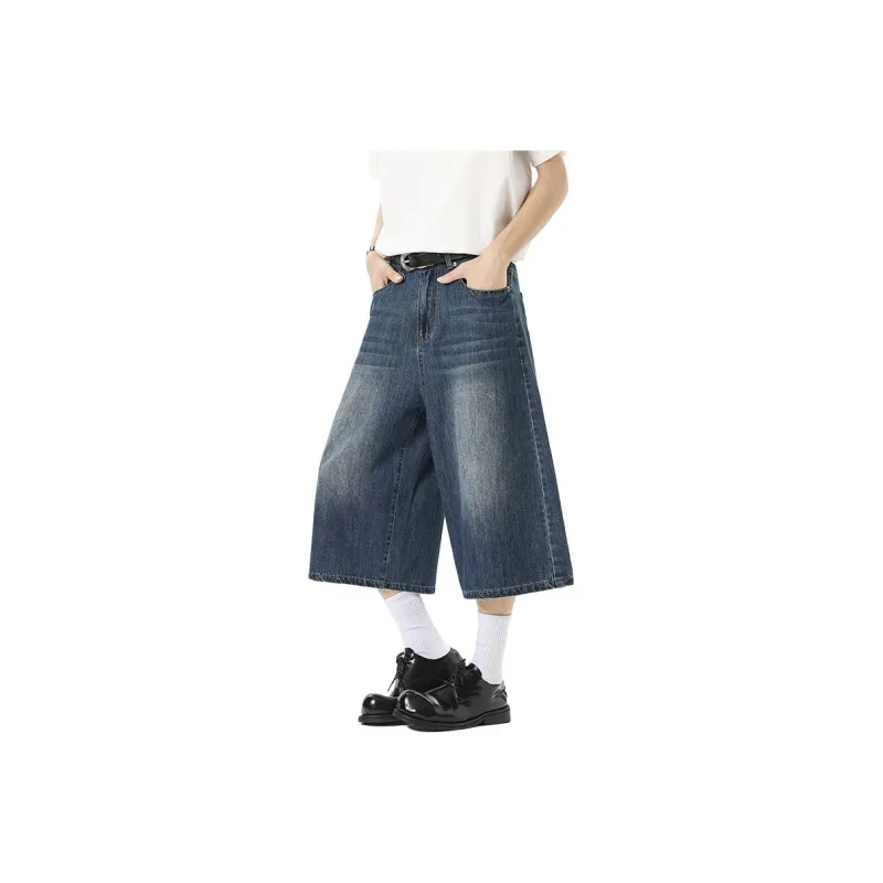 Warrior Cloud Sail Series Denim Shorts Unisex-3