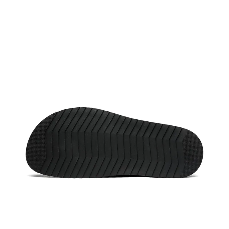 HD Rubber Sole Abrasion Resistant Slip Resistant Quick Dry Flip Flops Men's Black-5