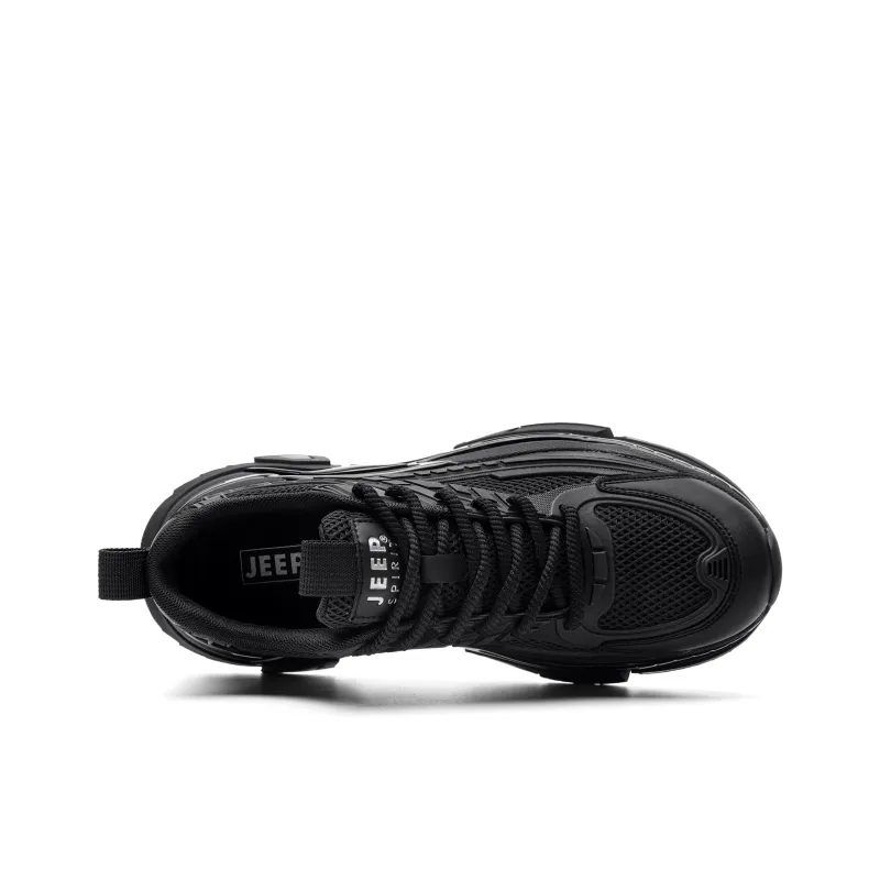 JEEP SPIRIT Cushioning Low Top Chunky Sneakers Men's Black-5