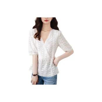 Wbwq Chiffon Shirts Women's White
