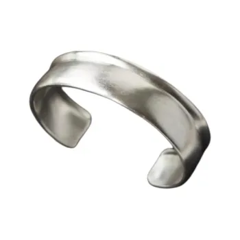 FOUNDRY BOUNDARY Copper Palladium plated Bangles Unisex Silver