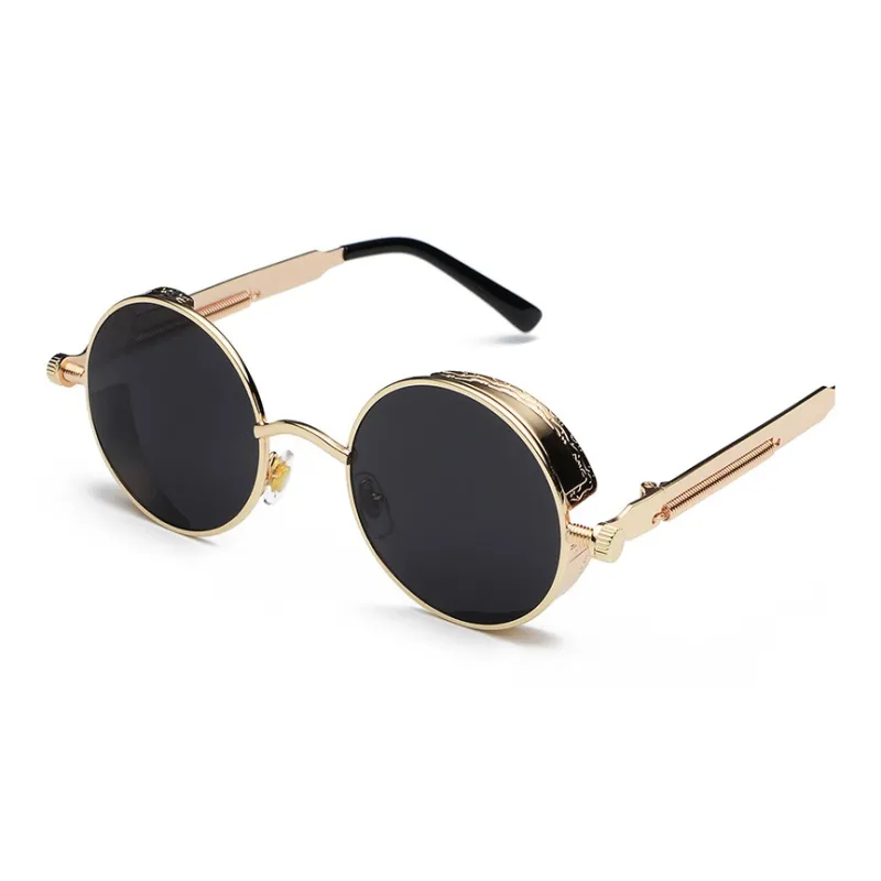 SOMAN Metal Round Sunglasses Unisex-5