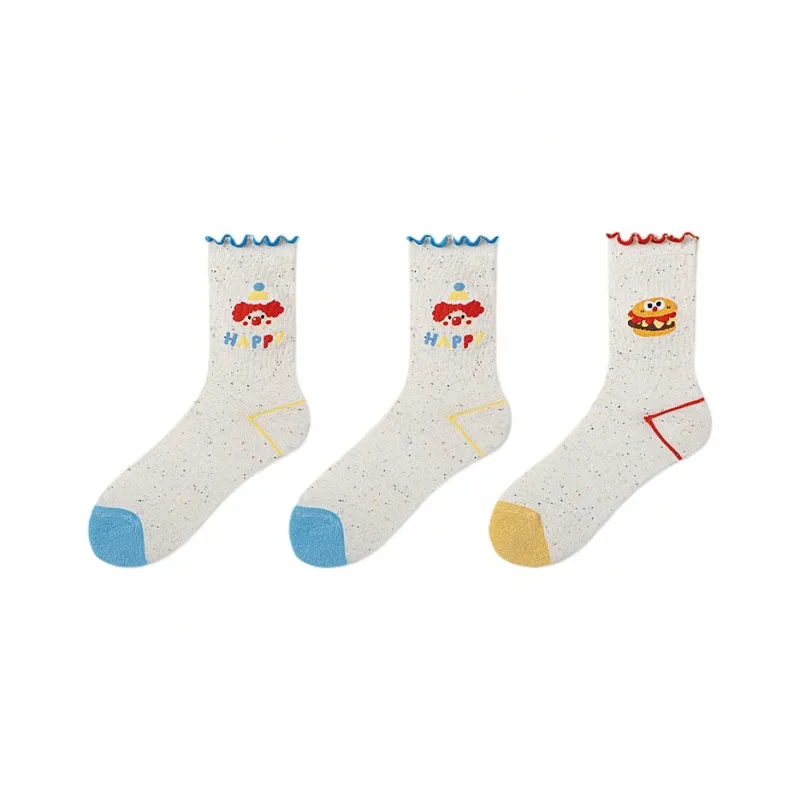 H YXIANG Mid Calf Socks Women's Combo Set-6