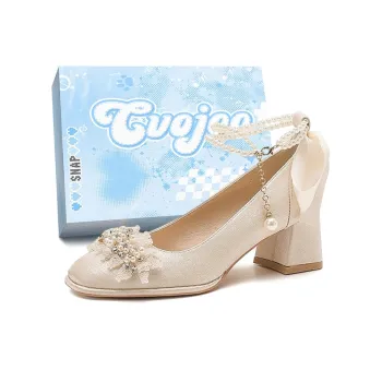 CVOJOO Chunky Heel High Heels Women's