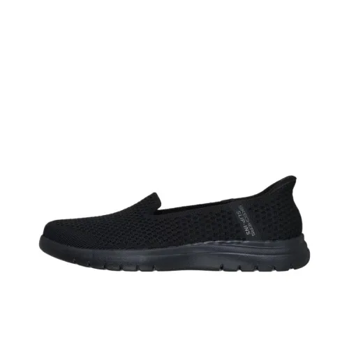 Skechers On The GO Fle Anti Slip Wear Resistant Low Top Casual Shoes Women's Black