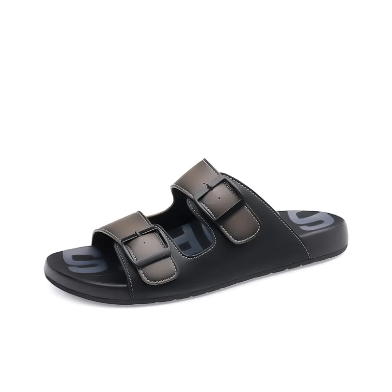 GESENLANG Slip Resistant Abrasion Resistant Cushioning Slide Slippers Men's-5
