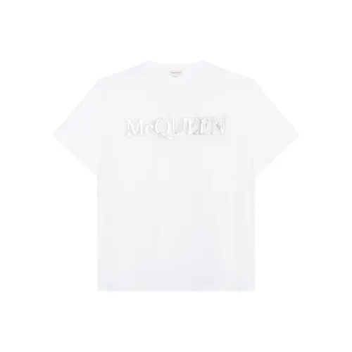 Alexander McQueen Logo Printed Crewneck T Shirt