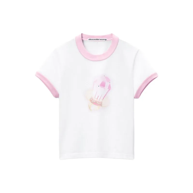 Alexander Wang Graphic Printed Crewneck T Shirt-0