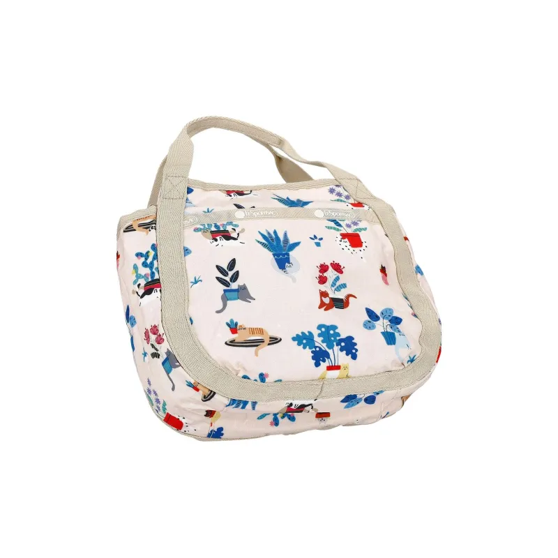 LeSportsac Polyester Shoulder Bag Crossbody Bag Handbag Small Size Women's Beige & Multicolor-2