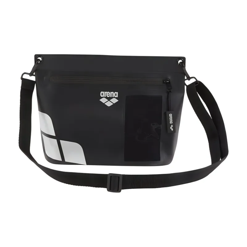 Arena Waterproof Fabric Crossbody Bag, Shoulder Bag Regular Unisex Black-0
