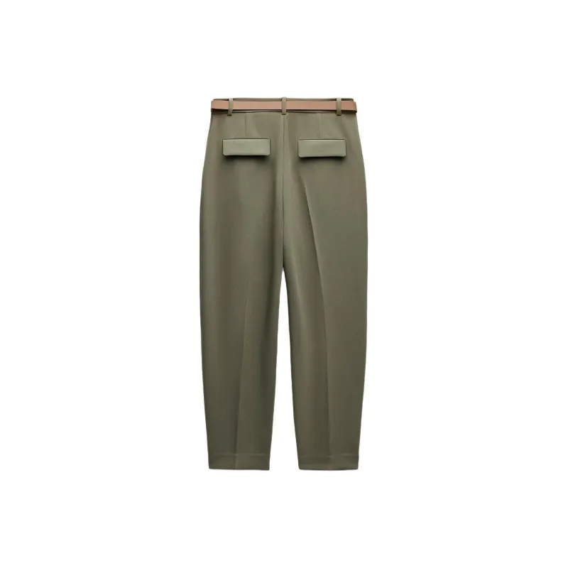 ZARA Casual Pants Women's Light Khaki-1