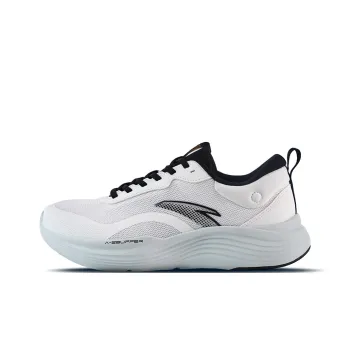 Anta Variety Training Collection Anti Slip Wear Resistant Low Top Casual Running Shoes Men's Papyrus White Black