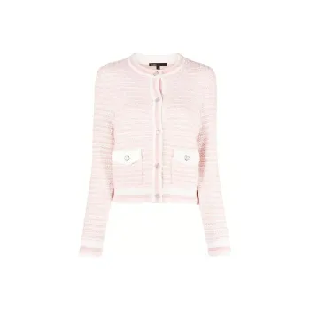 Maje Round neck Button up Cardigan