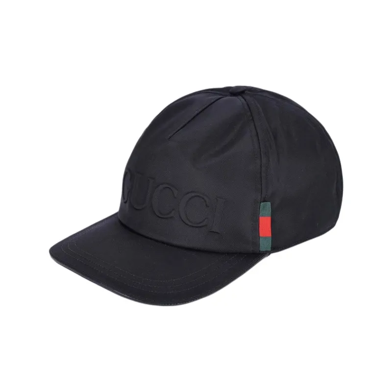 GUCCI Polyamide Baseball Caps Unisex Black-1