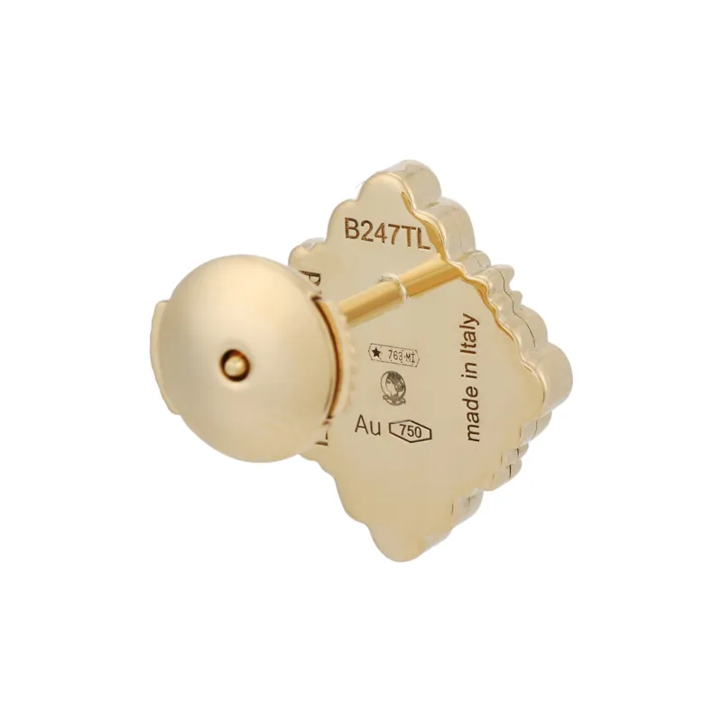 BUCCELLATI Opera Tulle Collection Stud Earrings Women's Green-3