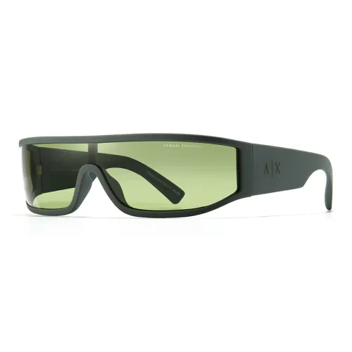 ARMANI EXCHANGEAE PC Irregular Shape Sunglasses Unisex Green
