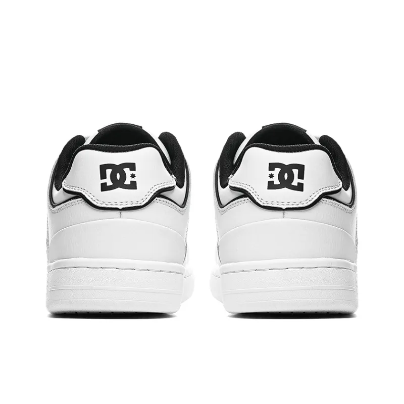 DC Shoes Coverage Slip Resistant, Abrasion Resistant, Height Increasing Low Top Skateboard Shoes Unisex White/Black-3