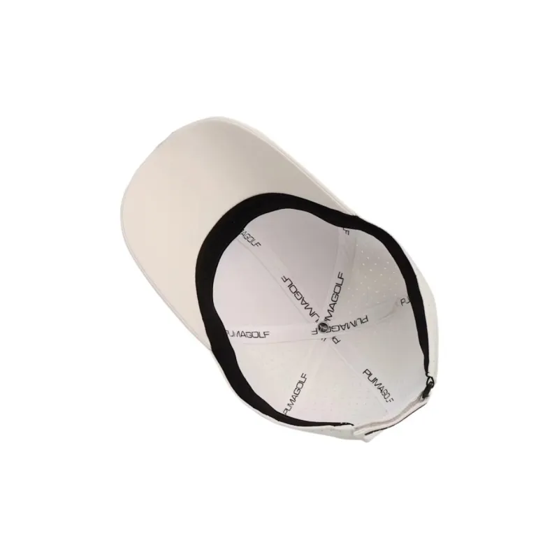 PUMA Polyester, Polyurethane, Metal Baseball Caps Unisex White-1