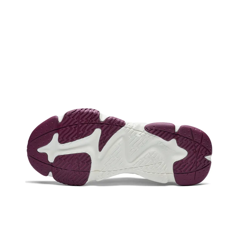 Kappa Anti Slip Wear Resistant Low Top Running Shoes Unisex White Red-5