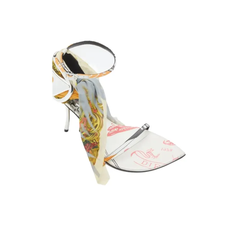 DIESEL D Ten&Half High Heels 10.5cm Women's Silver-2