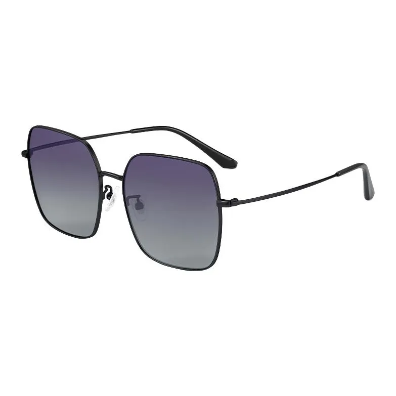 PULAIS Plate Alloy Frame Square Sunglasses Unisex Multicolor-8