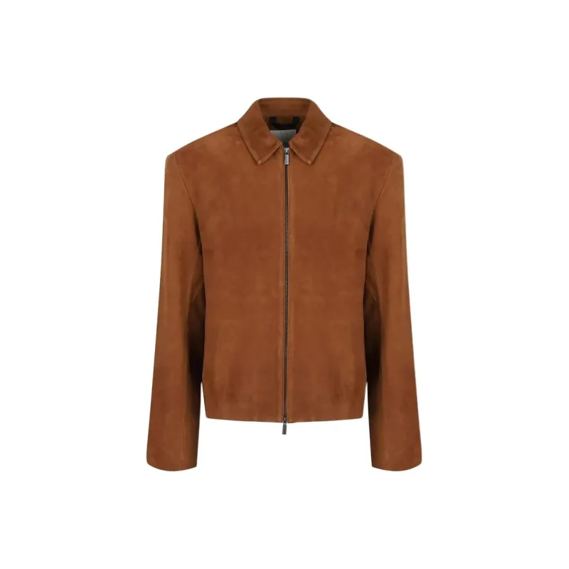 Calvin Klein Suede Bomber Jacket-0