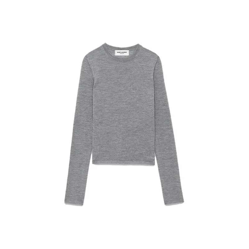 SAINT LAURENT Crewneck Knitted Jumper-3