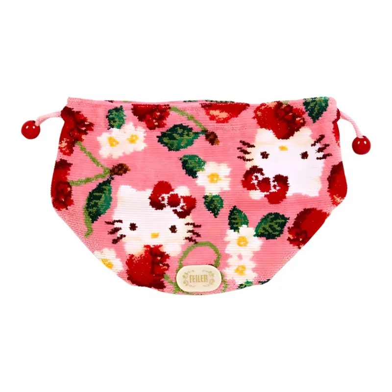 Sanrio Cotton Fabric Storage Bag Women's Pink-1