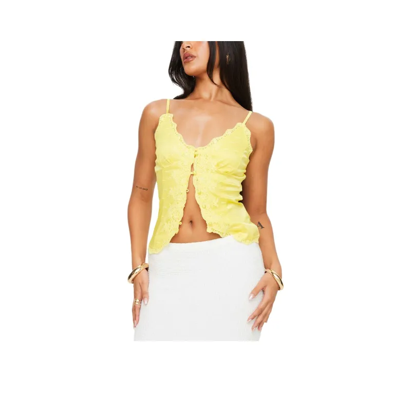 PRINCESS POLLY JULIANA TOP Camisole Women's YELLOW/Yellow-0