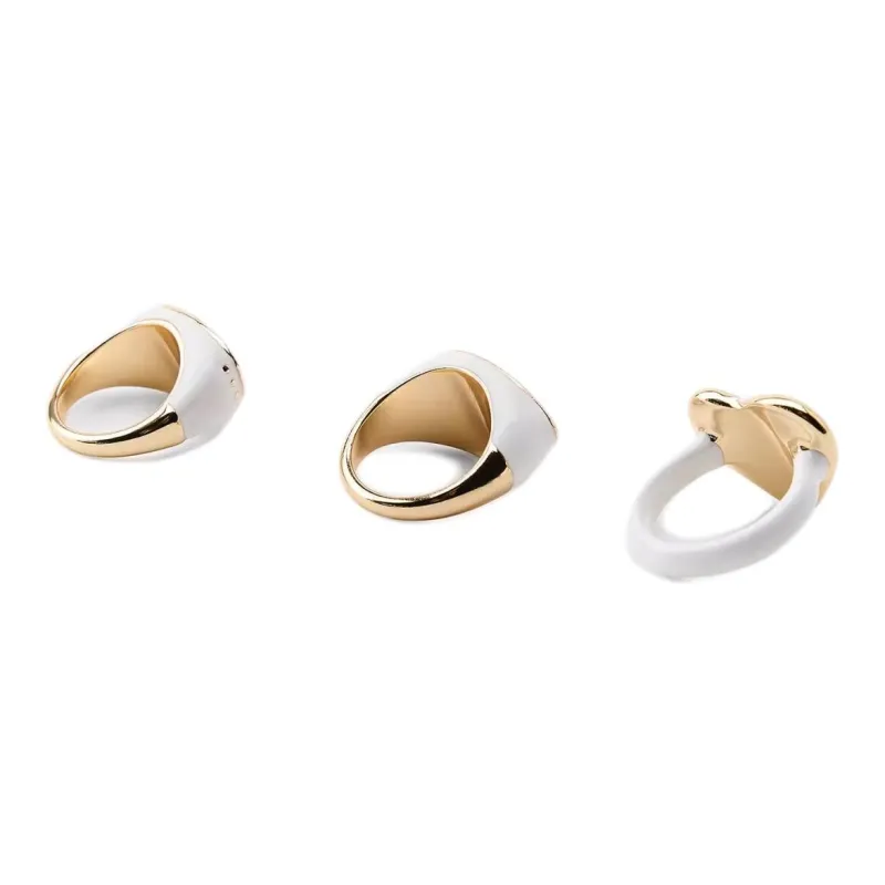 ZARA Zinc, Epoxy Resin Rings Women's Gold-1
