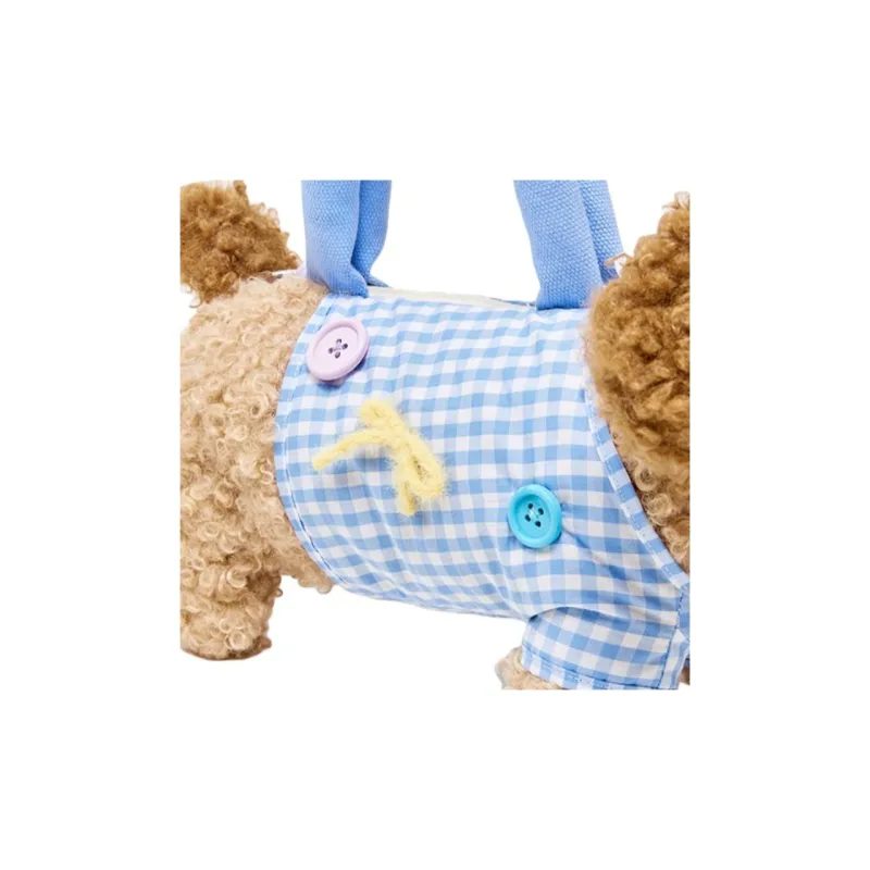 Three Blessings Fabric Handbag Medium Size Women's Brown Puppy/White Puppy/Kitten-2