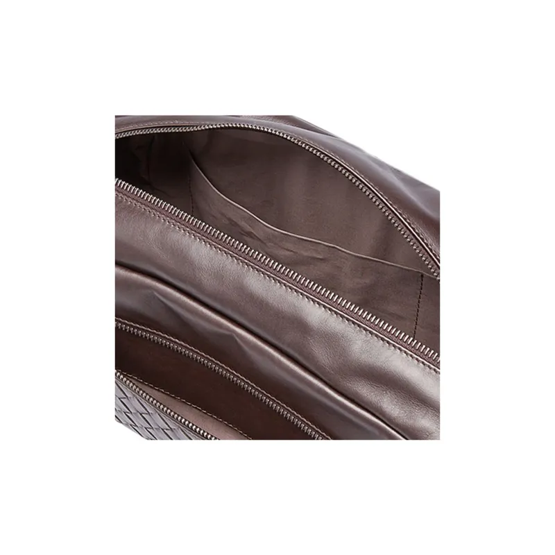 Bottega Veneta Cow Leather Fanny Pack Regular Men's Brown-4