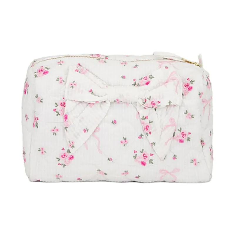 LOVESHACKFANCY Linen Storage Bag Unisex White-0