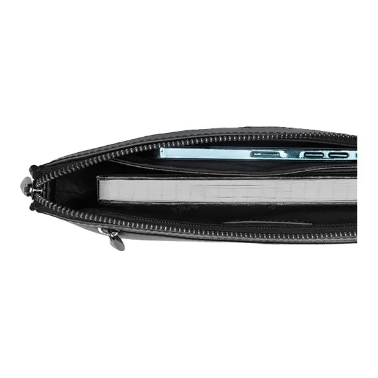 SAMSONITE Cow Leather Clutch Small Size Men's Black-4
