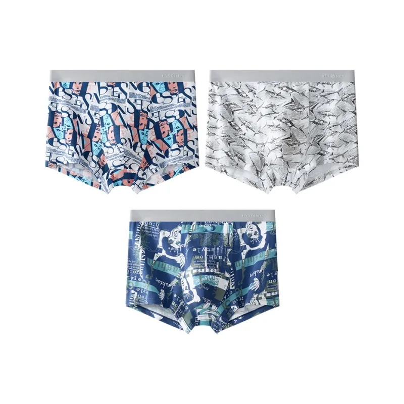 H YXIANG Underpants Men's 3 Pack-2