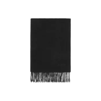 Mulberry Cashmere Knit Scarves Unisex Black