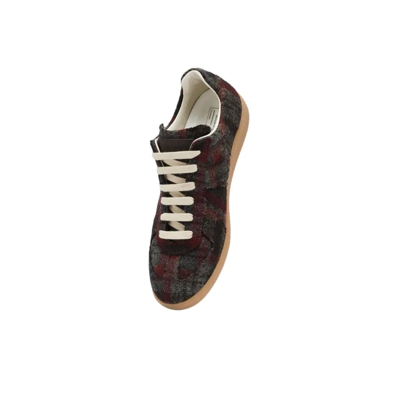 Maison Margiela Replica Check Pattern Low Top Sneakers Women's-2
