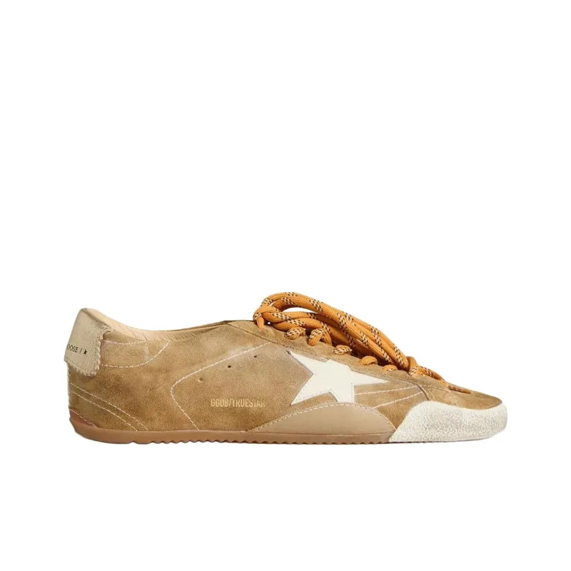 Golden Goose True Star Low Top Casual Shoes Men's Tobacco-1