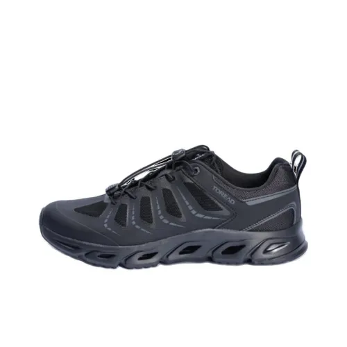 TOREAD Abrasion Resistant Breathable Low Top Outdoor Shoes Men's Black