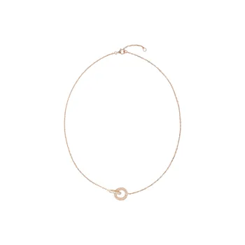 CARTIER Love Necklace Collection 18K Rose Gold Necklaces Women's Rose Gold